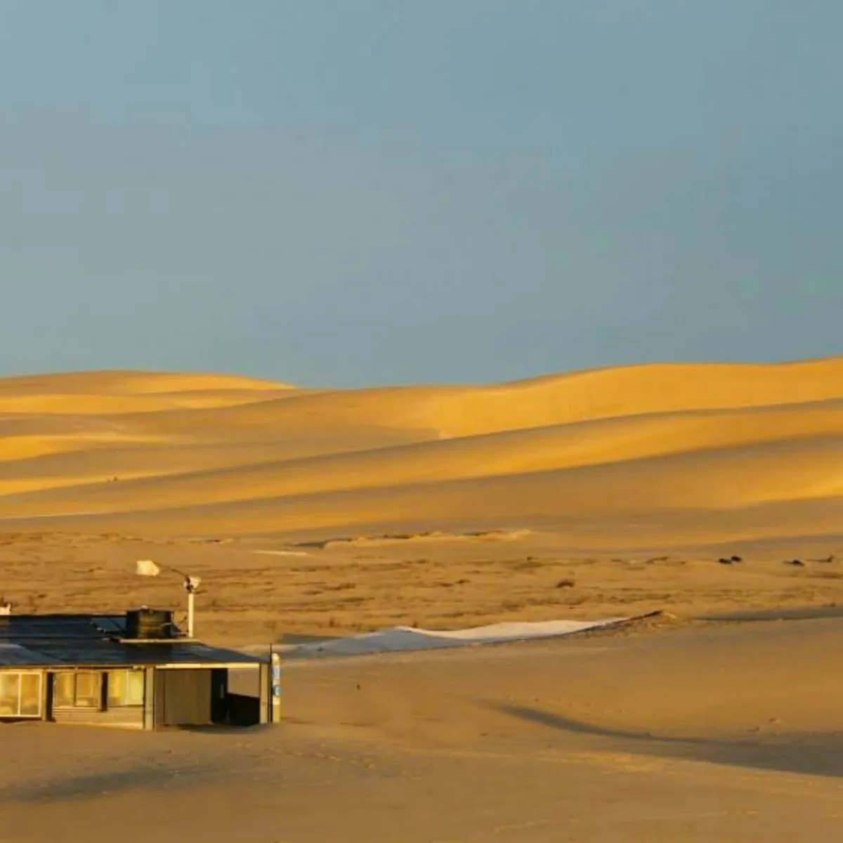 a view of a house in Tin City
